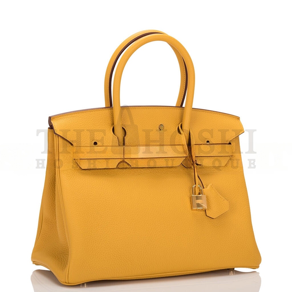 H**me5 JAUNE AMBRE TOGO BIRKIN 30 GOLD HARDWARE 265380 (30*22*16cm) Master Quality